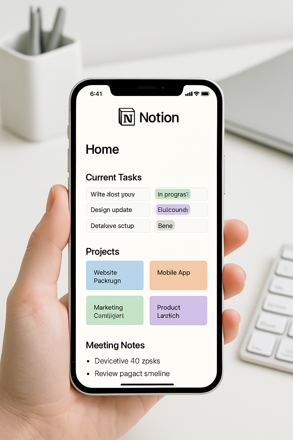 Notion no Celular: Organize Projetos e Anotações com Facilidade 2 Notion no celular para organização e anotações