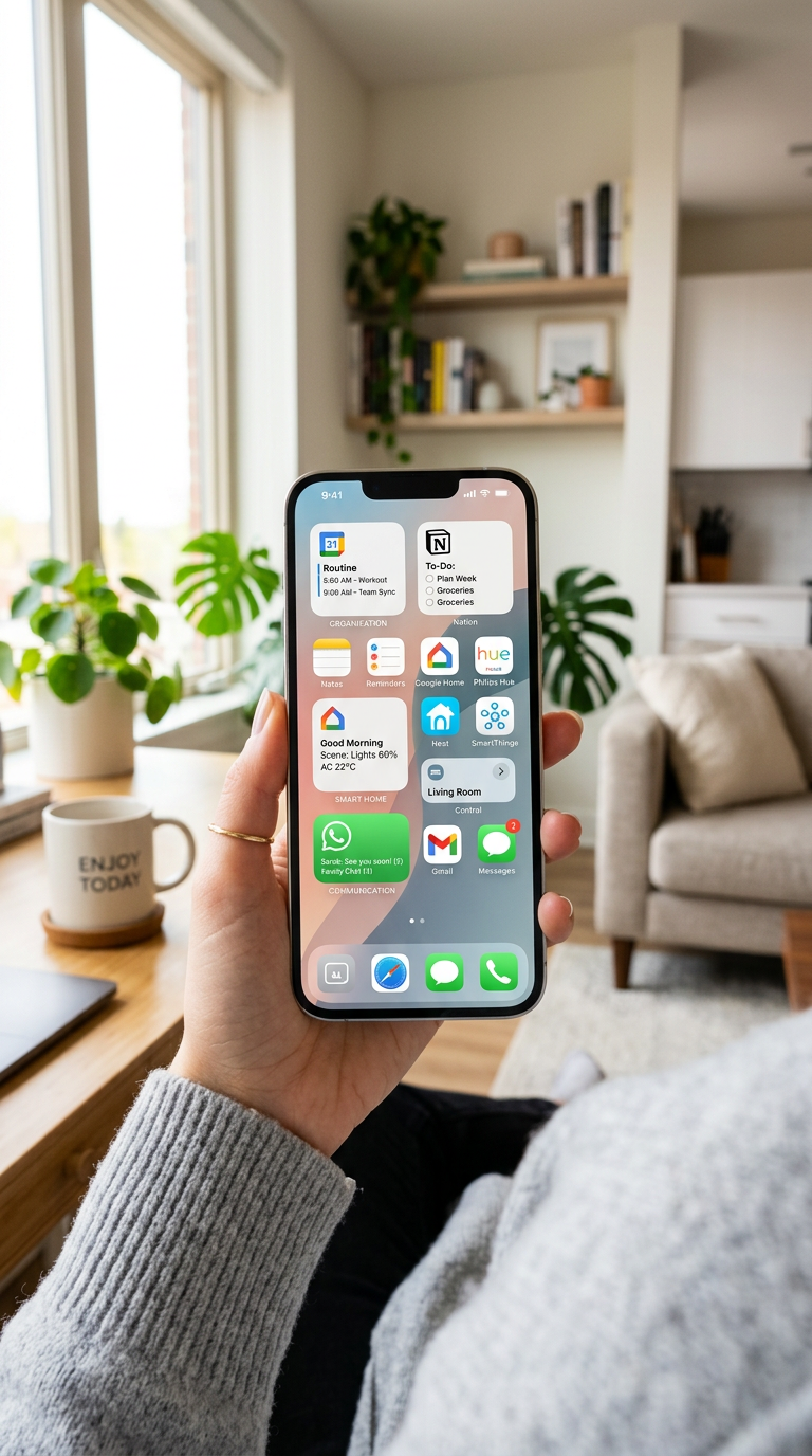 Tecnologia para rotina inteligente no celular