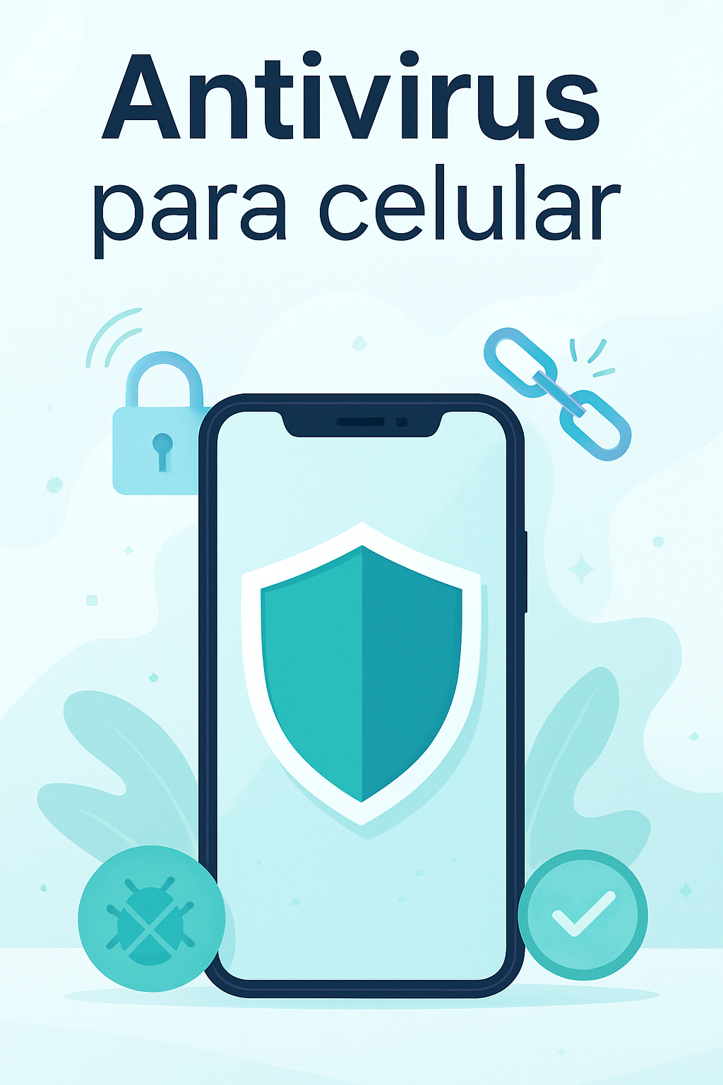 Antivirus para celular protegendo o aparelho